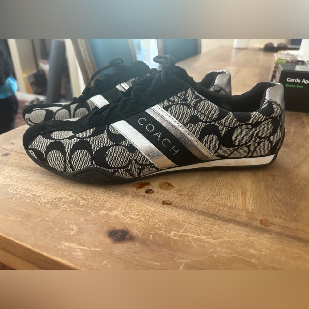 Coach Monochrome Patterned Sneakers women’s authentic